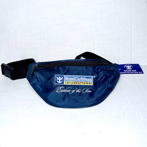 Royal Caribbean Handbags - NWT 2000 Royal Caribbean Explorer of the Seas navy blue adjustable fanny pack